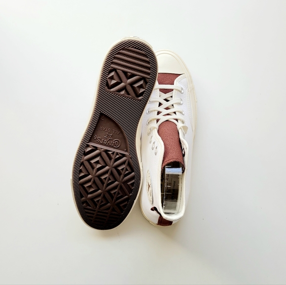 Converse Chuck 80 Hi White Egret Red Oak Women's 9 - Picture 5 of 6